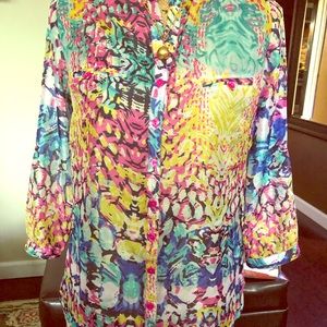 MUST HAVE COLORFUL TOP VERY NICE!!